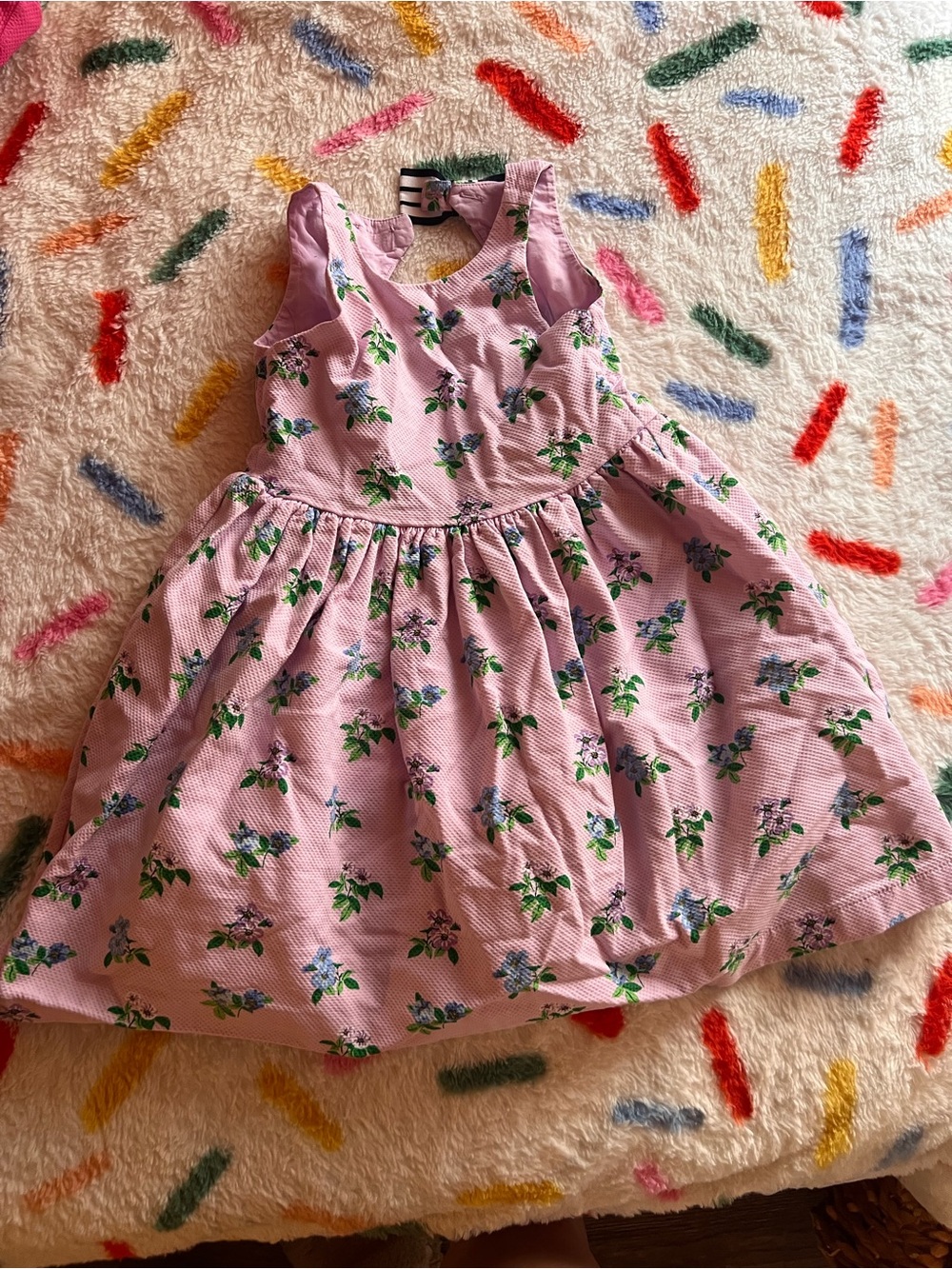 Janie and Jack Pink Floral Sleeveless Party Dress